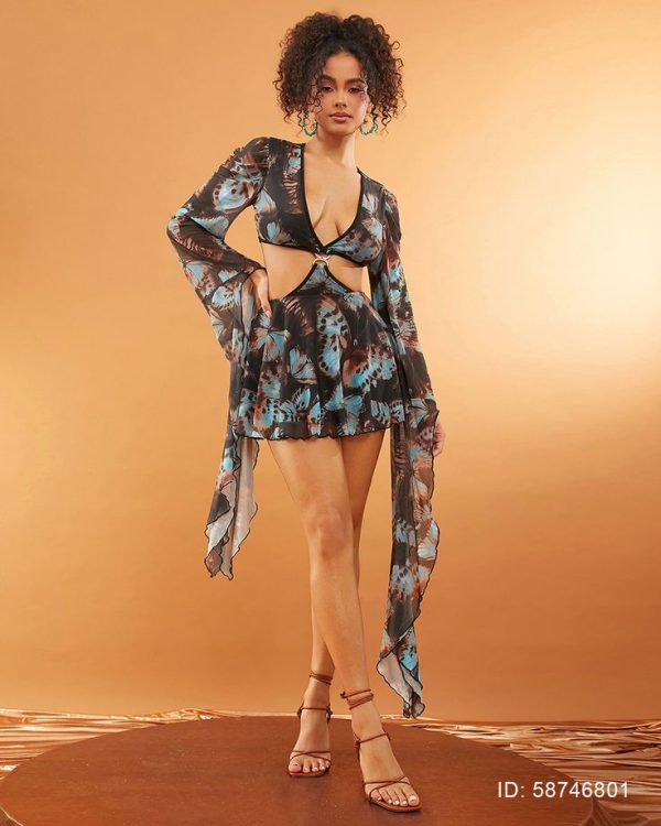 NYA SZN Festival Ruffle Cut Out Summer Dress
