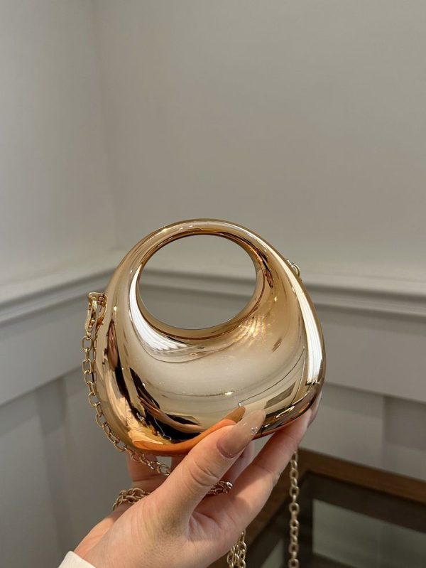 Acrylic Crescent Moon Box Purse Mini Handbag