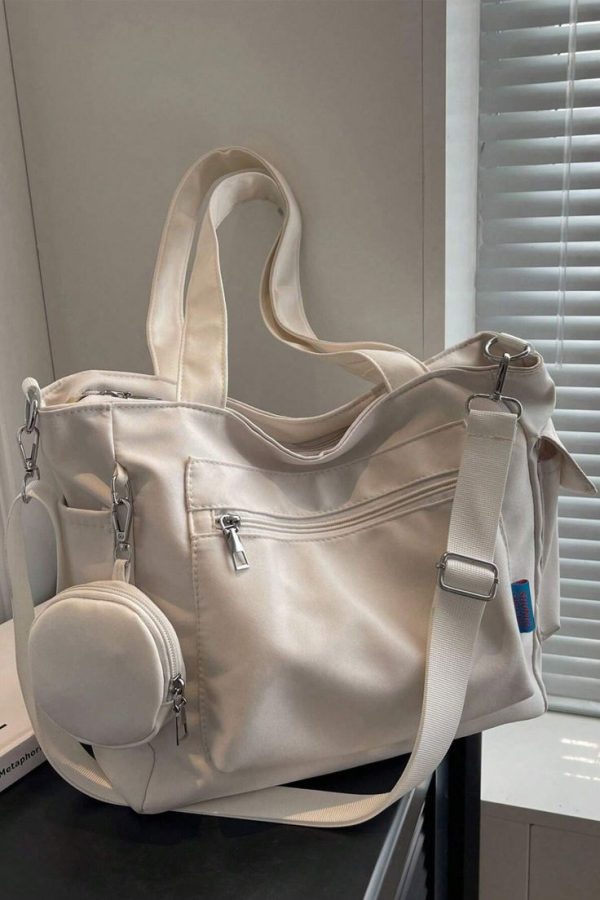 KVKY Large Capacity Unisex Crossbody Shoulder Tote Bag