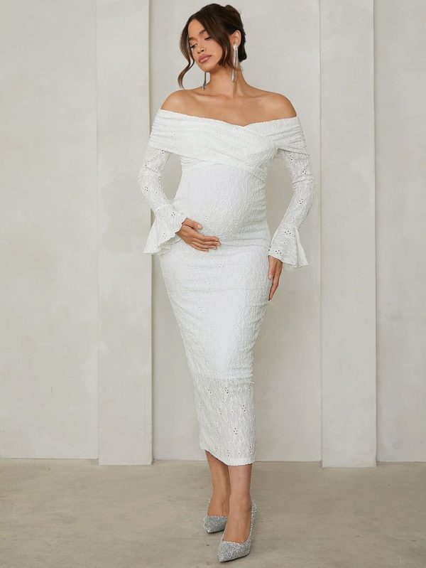 Long Sleeve Bodycon Maternity Dress