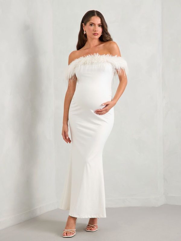 Slim Fit Maternity Long Party Dress