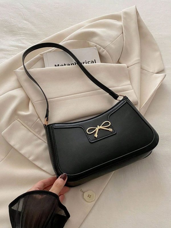Elegant Crescent-Shaped Underarm Shoulder Bag For Women, Chic Casual Fashion