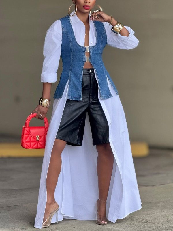 Women Casual Blouses Regular Sleeve Shirt Collar Cotton Loose Long Sleeve Floral Spring/Fall for Daily
