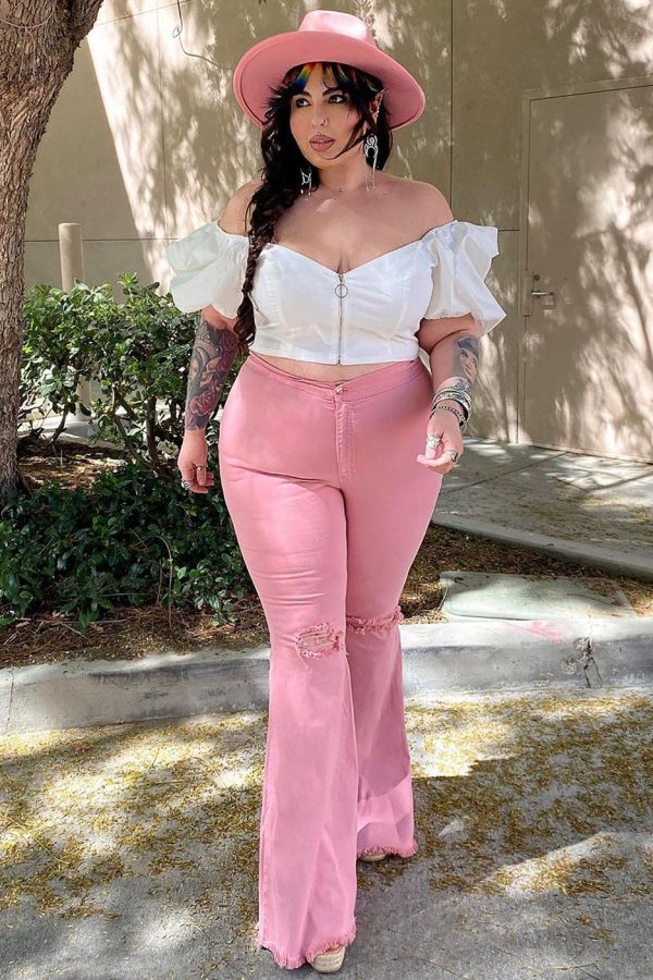 Mystery Solved Extreme Bell Bottom Jeans - Blush | Fashion Nova