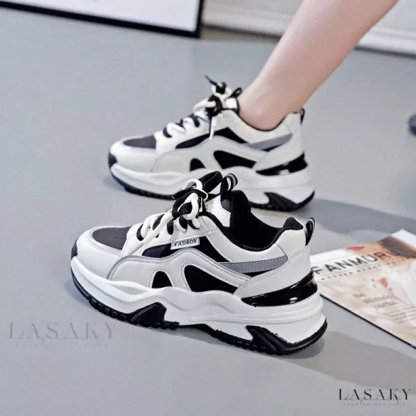 Lasaky - Spring Fashionable Women's Shoes - Versatile and Comfortable - Black leather, 37