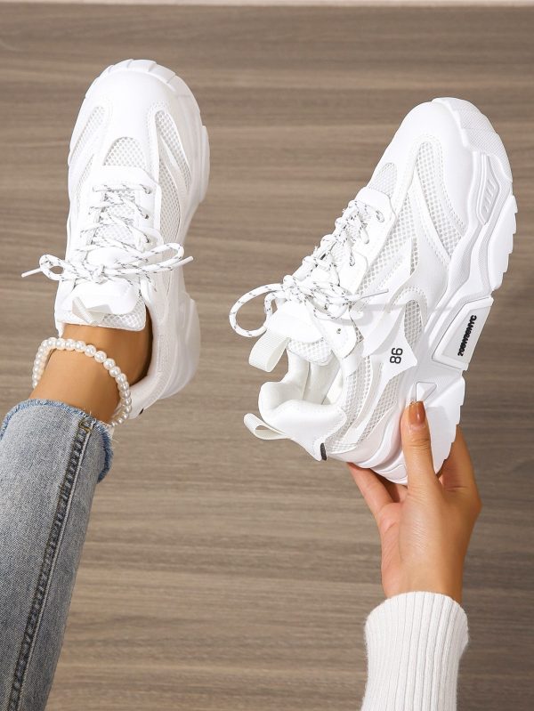 Women's Hong Kong Style Chunky Shoes, Latest Street Fashion, Autumn And Spring, Versatile, Niche Thick Sole Casual Sports Shoes