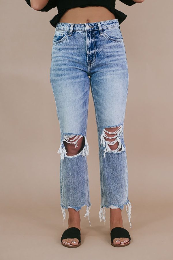 Eli Straight Leg Jean, Light Wash VERVET