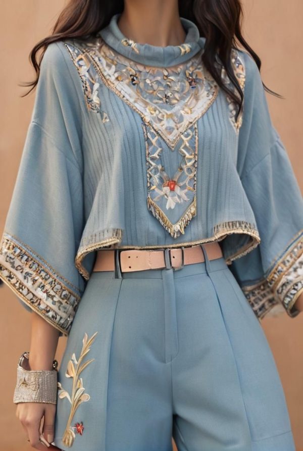 dresses loose print breathable long sleeve dress for women - 27532 / M
