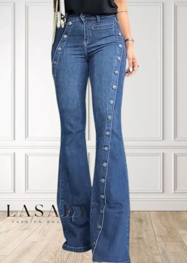 Lasaky - Classic Regular Fit Denim Jeans for Casual Wear - Blue, M
