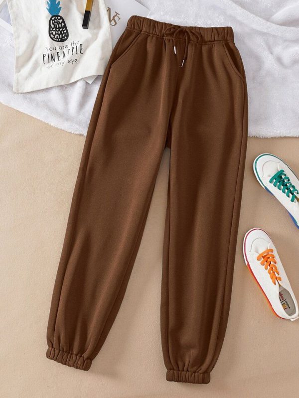 INAWLY Drawstring Waist Thermal Lined Sweatpants