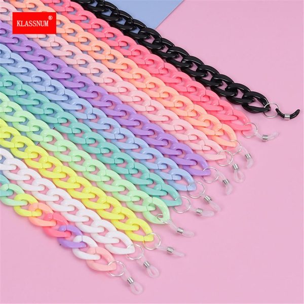 Acrylic Glasses Chain Women Designer Sunglasses Strap Hang Spectacle Cord Holder Anti-skid Reading