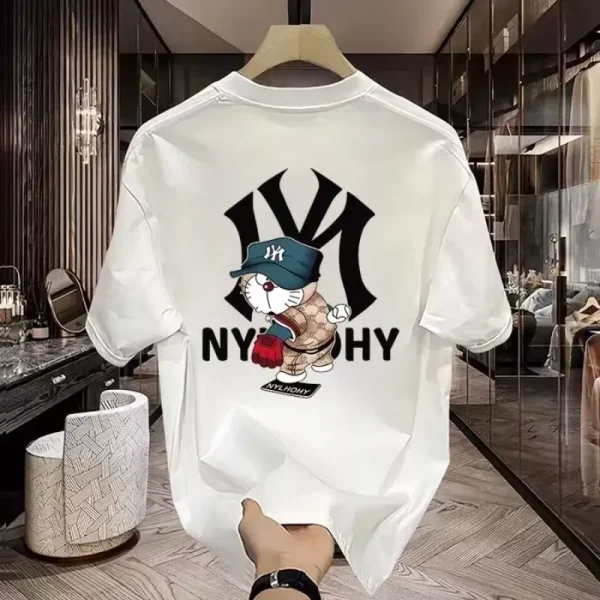 Summer Gothic Fashion New Printing Women's Short-sleeved T-shirt Fashion High-end Printing Loose