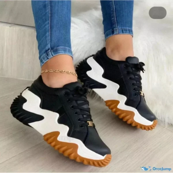 Orcajump - Low-Cut Sport Shoes with Thick Soles and Sawtooth Design, Ideal for Casual Wear