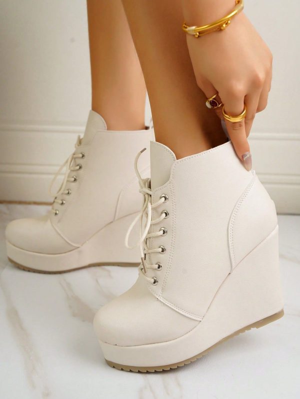 Women's Casual Comfortable Waterproof Platform Thick Bottom Boots