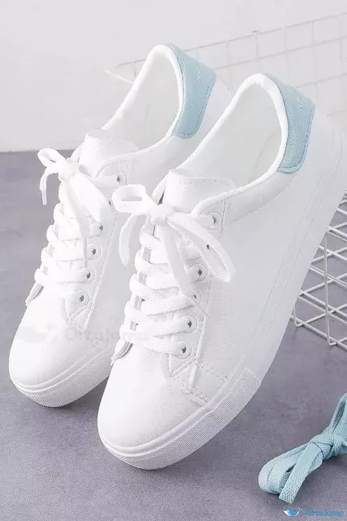 OrcaJump - Orcajump - Zapatillas de Lona Blancas: Calzado deportivo y casual de otoño - Azul, 35