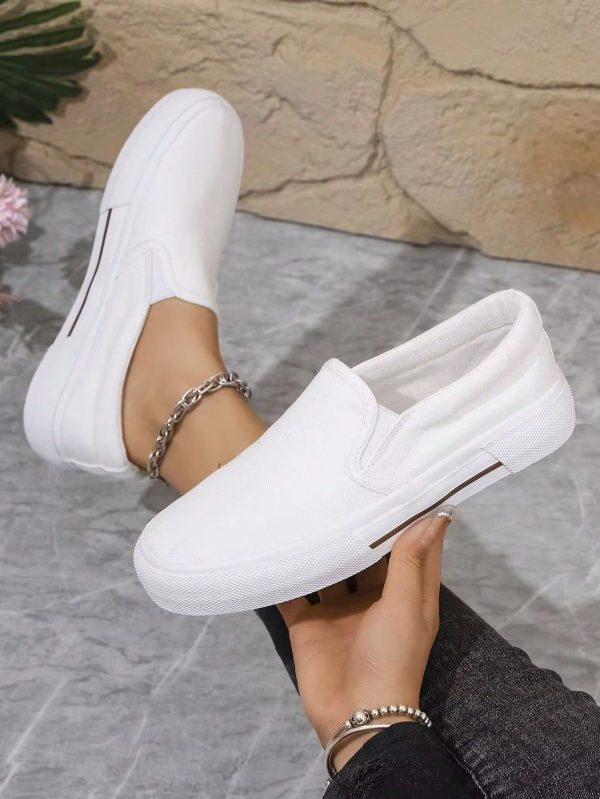 New Arrival High-End Slip On Canvas Shoes, Slouchy Shoes, Fashionable Casual Versatile Sneakers