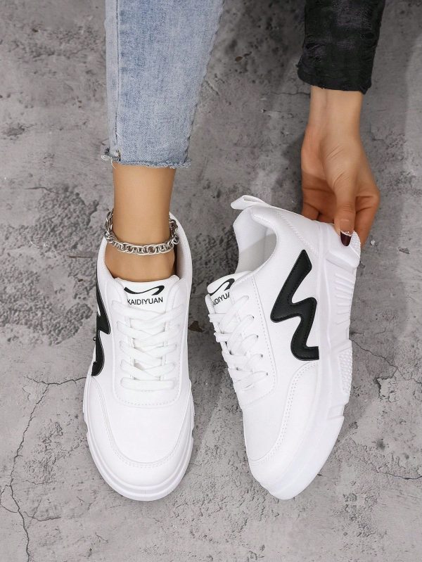 2025 Spring New Arrival Fashion Casual Flat Sneakers, Korean Style Non-Slip Versatile Women Shoes, Suitable For Daily, Outdoor Sports, Leisure