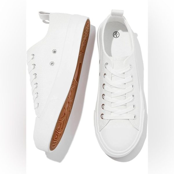 Amazon Shoes | Nwot - White Tennis Shoes - Size 7 | Color: White | Size: 7