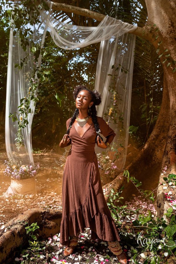 BOHO DRESS ꧁kayame꧂ Goddess Dress • Linen Wrap Dress • Witch Dress • Maternity Dress • Boho Maxi Dress • Boho Linen Dress Gypsy Dress - Etsy