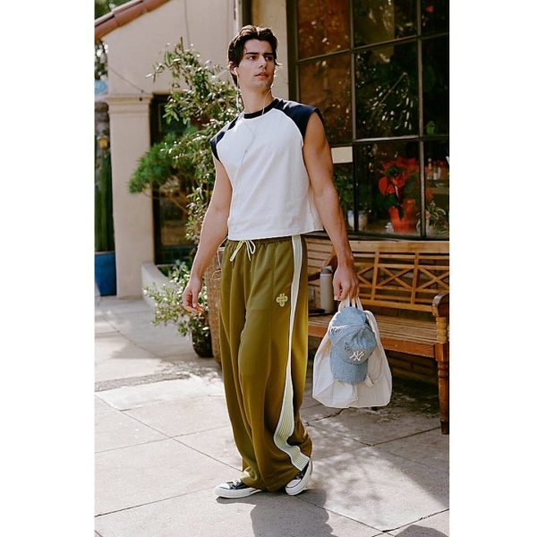 Urban Outfitters UO Mammoth Baggy Track Pant in Green, Men's at Urban Outfitters