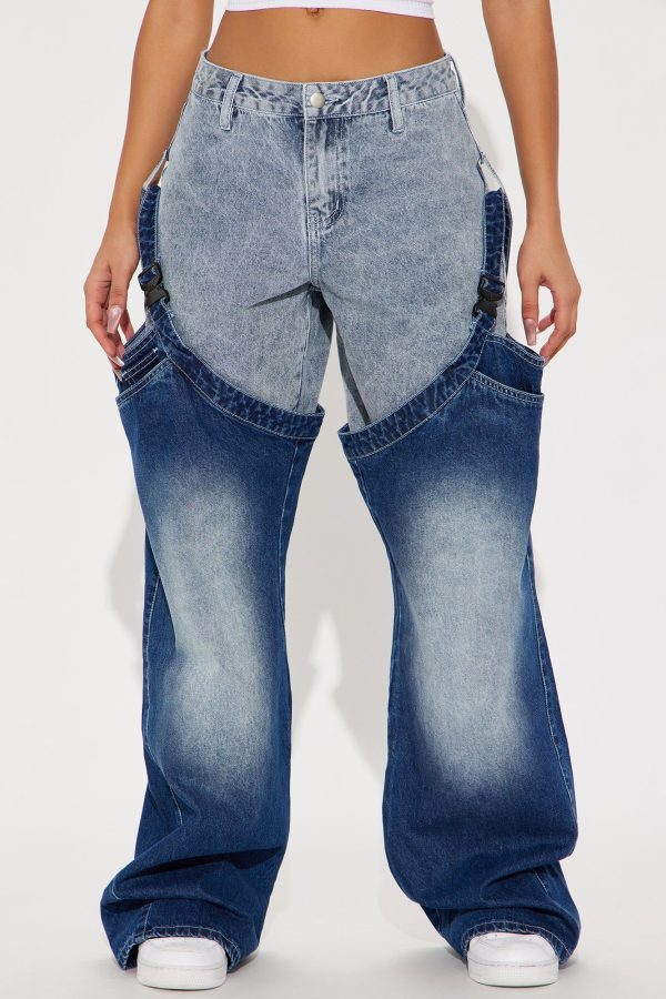 In The Mojave Wide Leg Jeans - Medium Wash | Fashion Nova