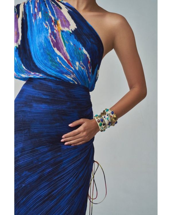 Blue Lily Sari Dress - L