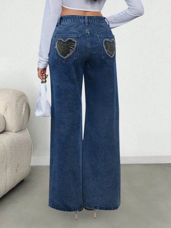 Women's Sexy Street Style Bold And Avant-Garde Y2K Millennium Style Straight Leg Jeans