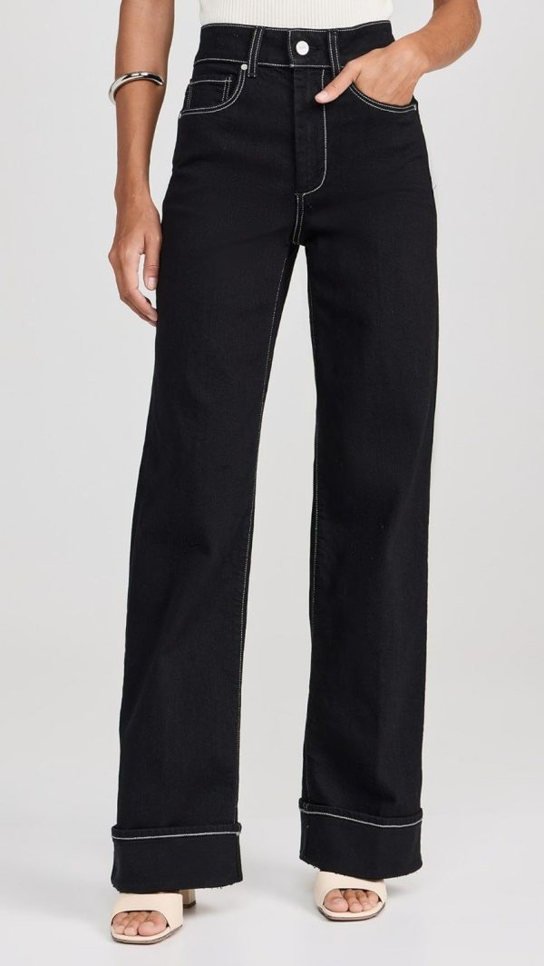 Paige Sasha Wide Cuff Jeans Twilight 28 $279+