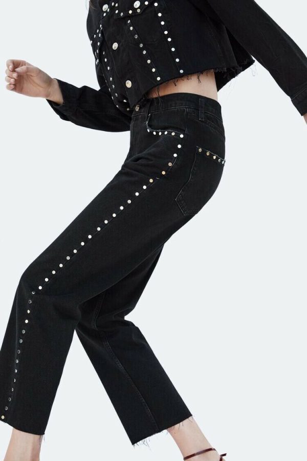 Zara Jeans Zw Premium Rocky Shadow Black 6840/262 Sz 4