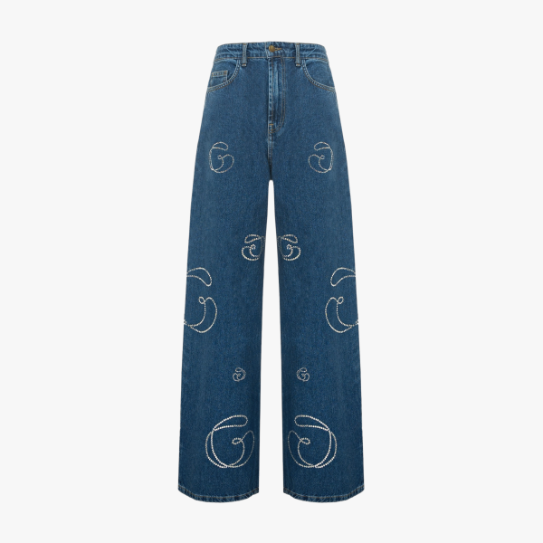Jeans Maxi G - Blue - M - Gasanova - Straight leg jeans