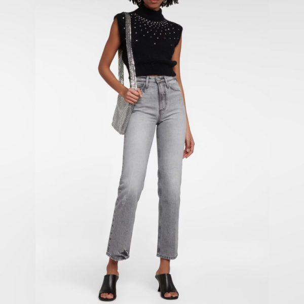 Frame Denim Jeans | Frame Gray Le High 'N' Tight High-Rise Jeans | Color: Gray | Size: 29