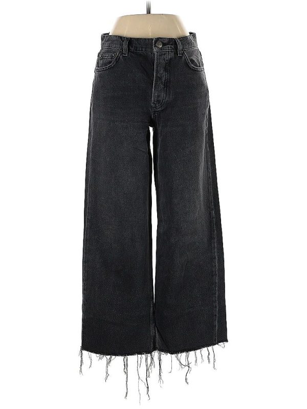 Reformation Jeans Jeans - High Rise: Black Bottoms - Size 26