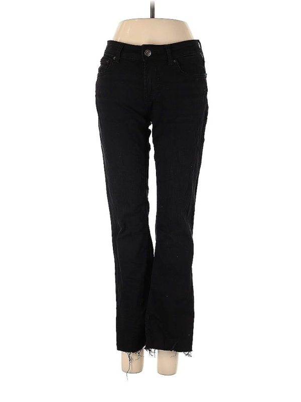 Zara Jeans - Low Rise: Black Bottoms - Size 4