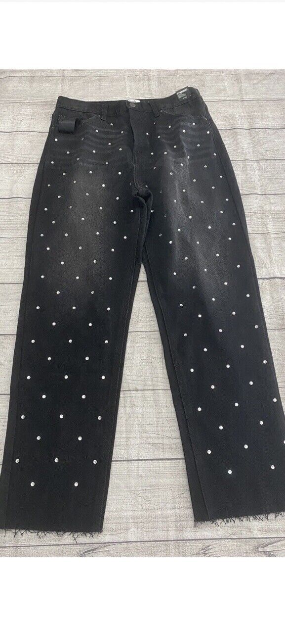 Simple Society Women’s Super High Rise Black Straight Jeans Size 9/29