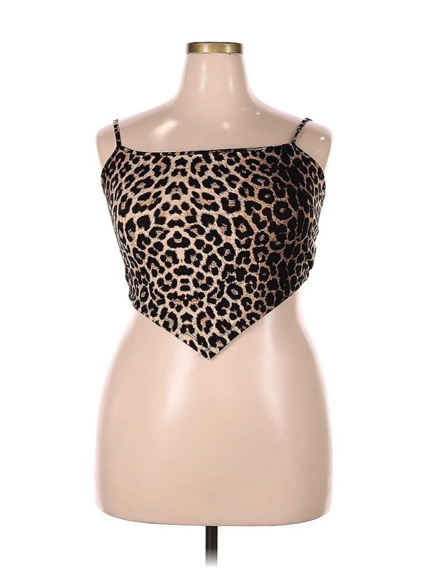 Shein Tank Top Brown Strapless Tops - Used - Size 2X